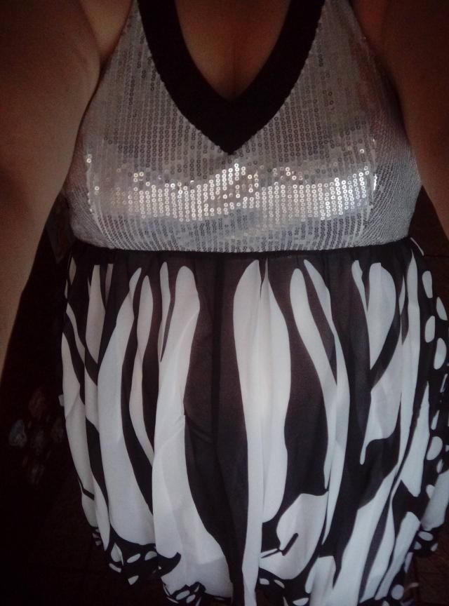 Backless Butterfly Sequin Mini Dress