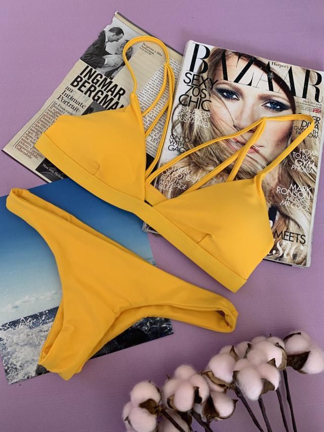 [26 OFF] 2021 Back Strappy Padded Bathing Suit In WHITE DressLily